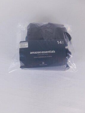 Essentials Socks Boys One Size Black No-Show Cotton Cushioned 14 Pack